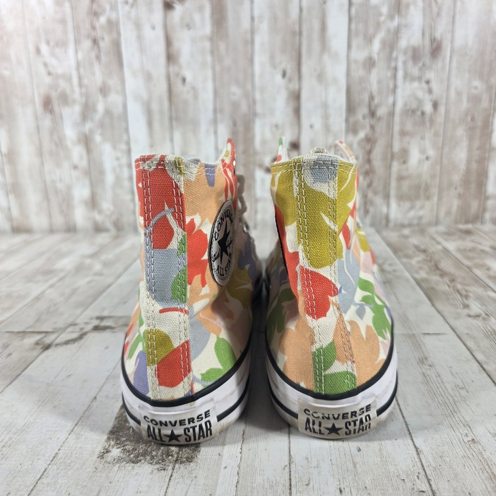 Converse Chuck Taylor All Star High Top Floral Leaf Sneakers Mens 7 Womens 9 - Picture 3 of 8